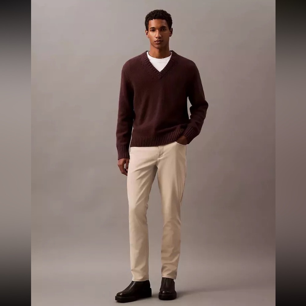 😍Calvin Klein Slim Fit  Off white Dress Pants Size 33WX32L